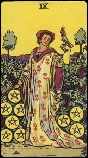Nine of Pentacles