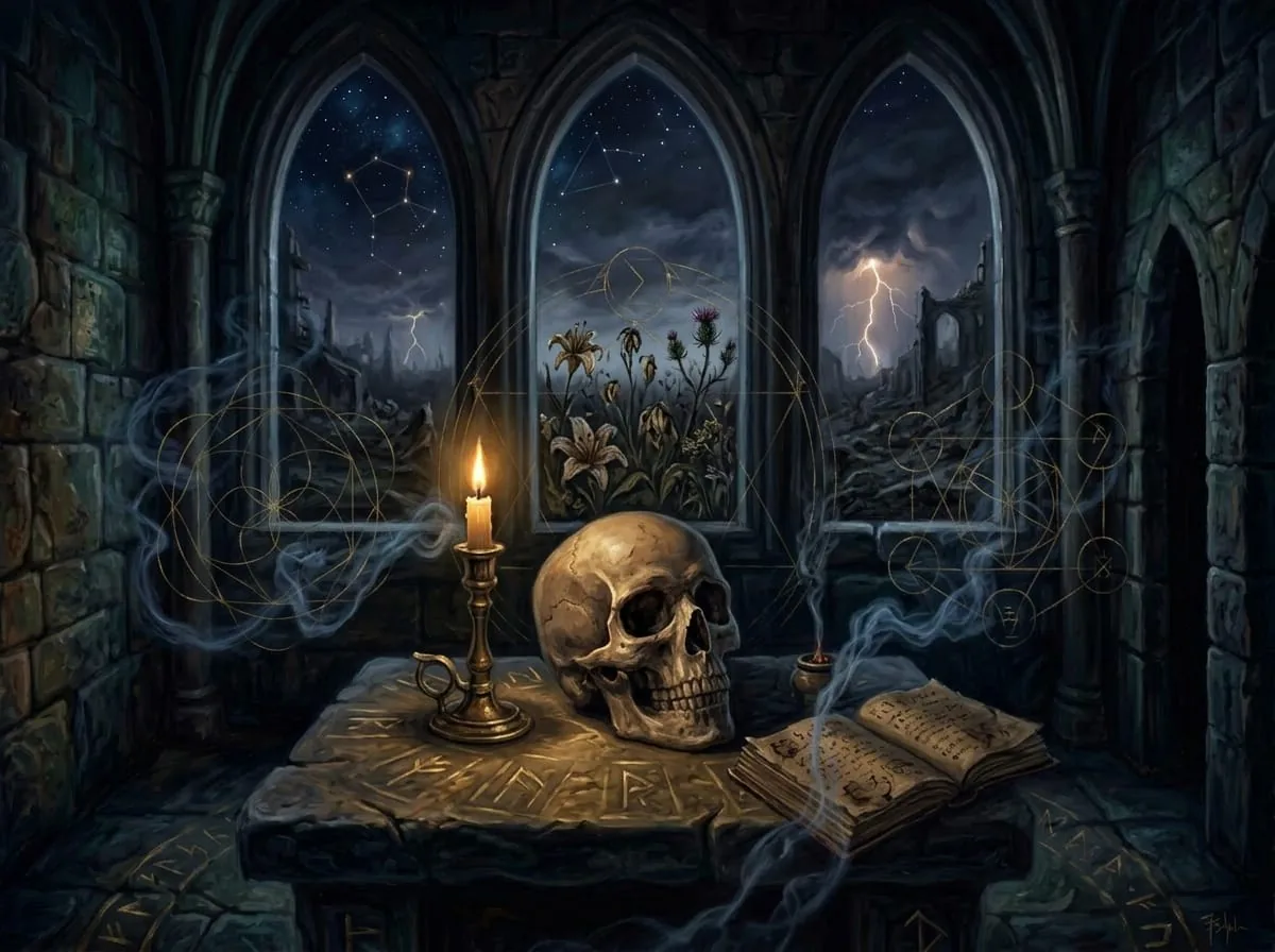 La Calavera en el Altar Hermético: Memento Mori y Peligro Ancestral